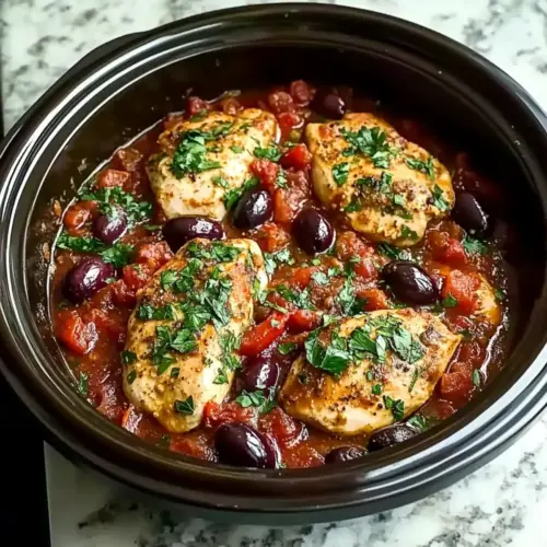Slow Cooker Mediterranean Chicken