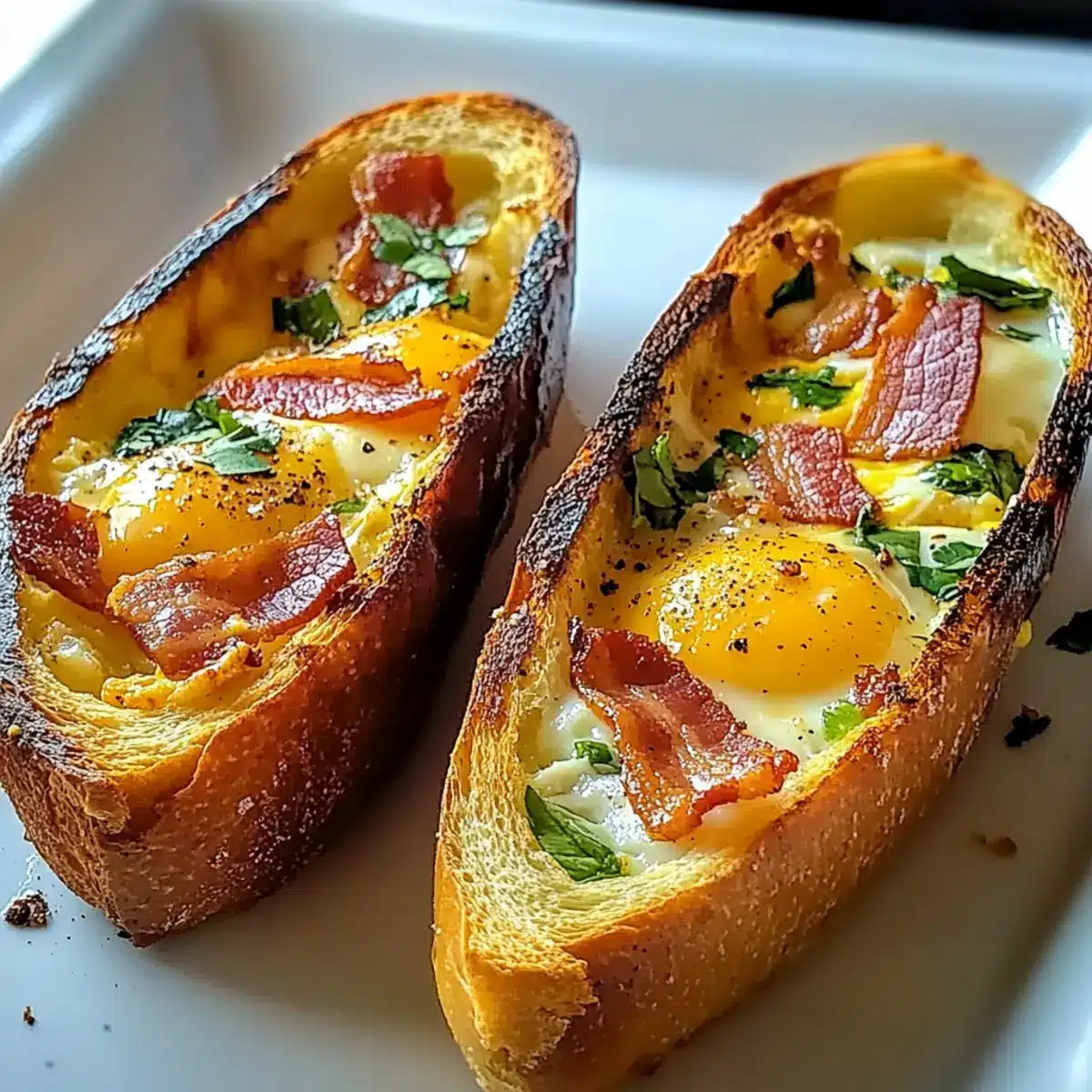 Baked Egg Boats Recipe