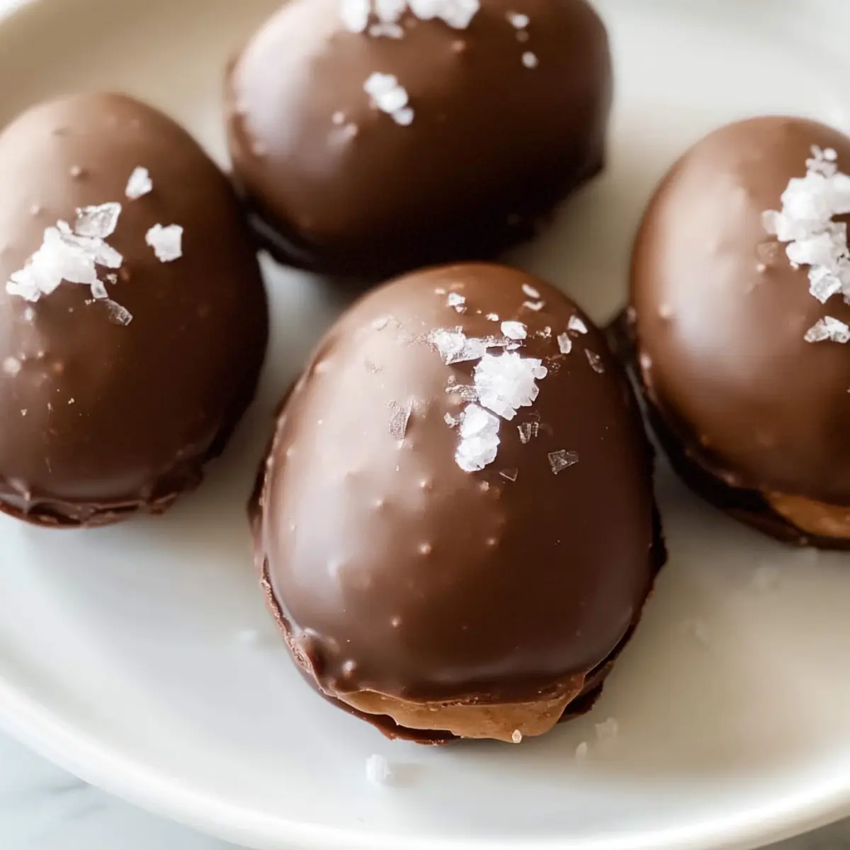 Chocolate peanut butter eggs