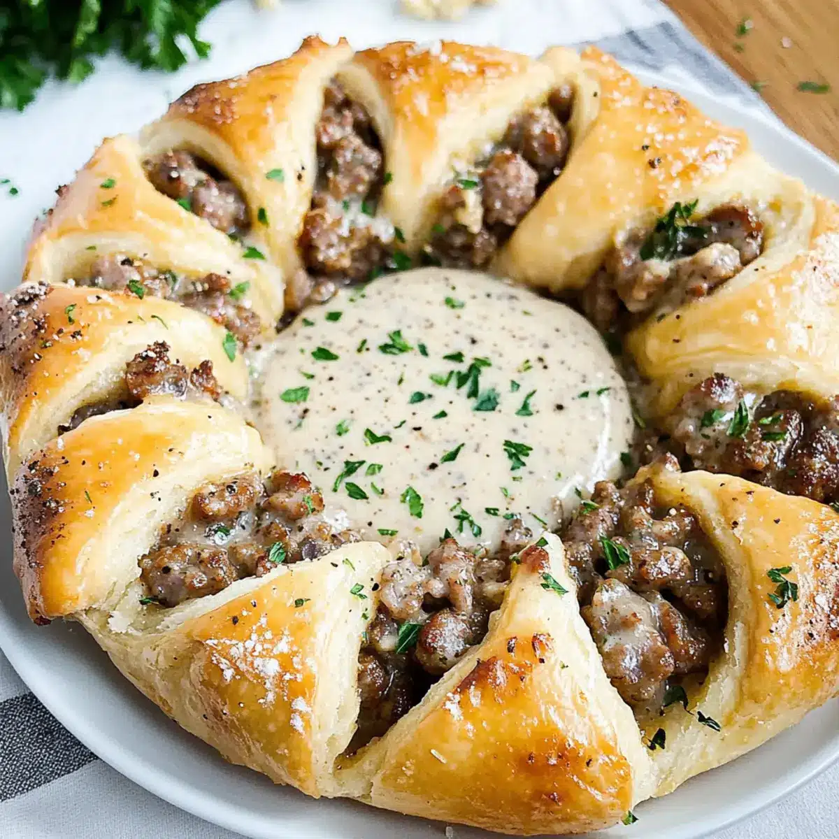 Sausage and Gravy Brunch Ring