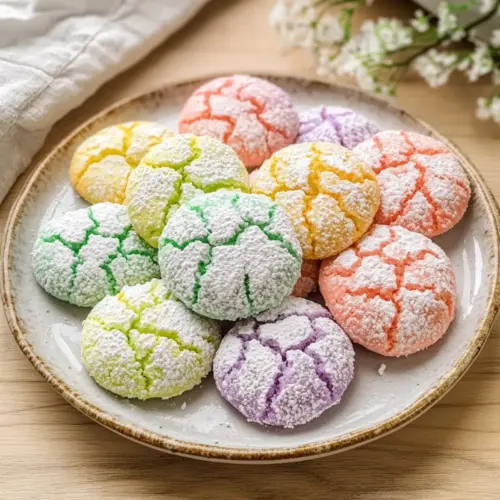 Springtime Crinkle Cookies