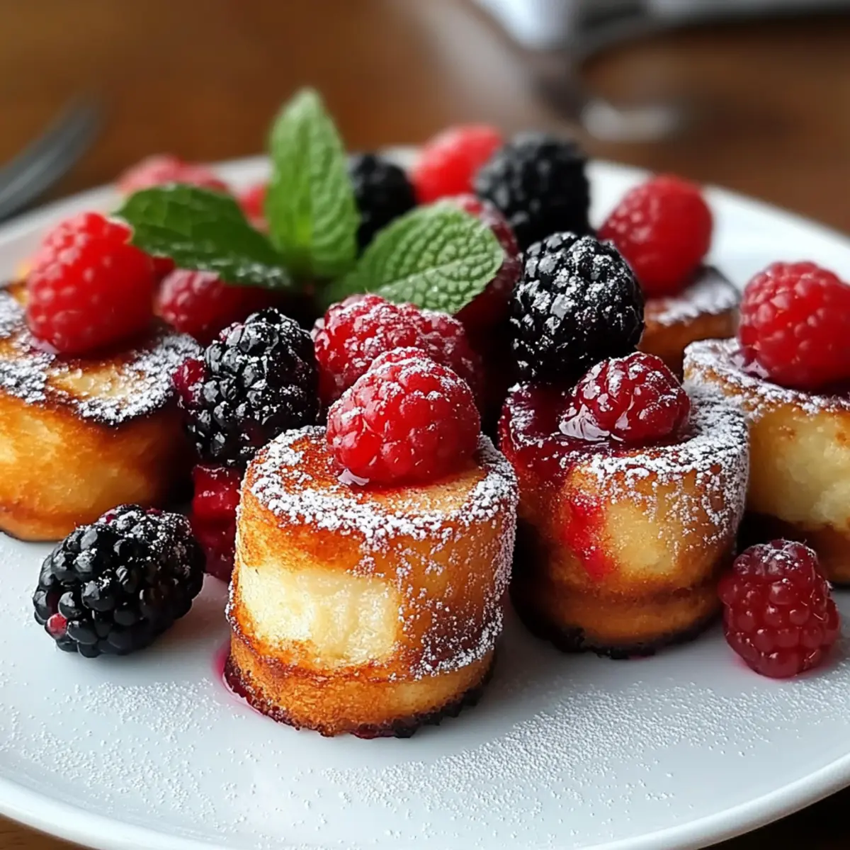 Mini French Toast Bites with Berries