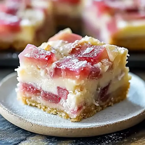 Rhubarb Custard Bars