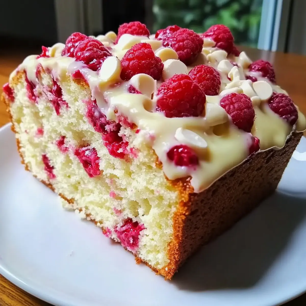 mother's day White Chocolate Raspberry Loaf Cake