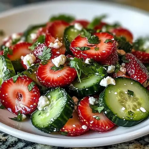 Cucumber Strawberry Salad
