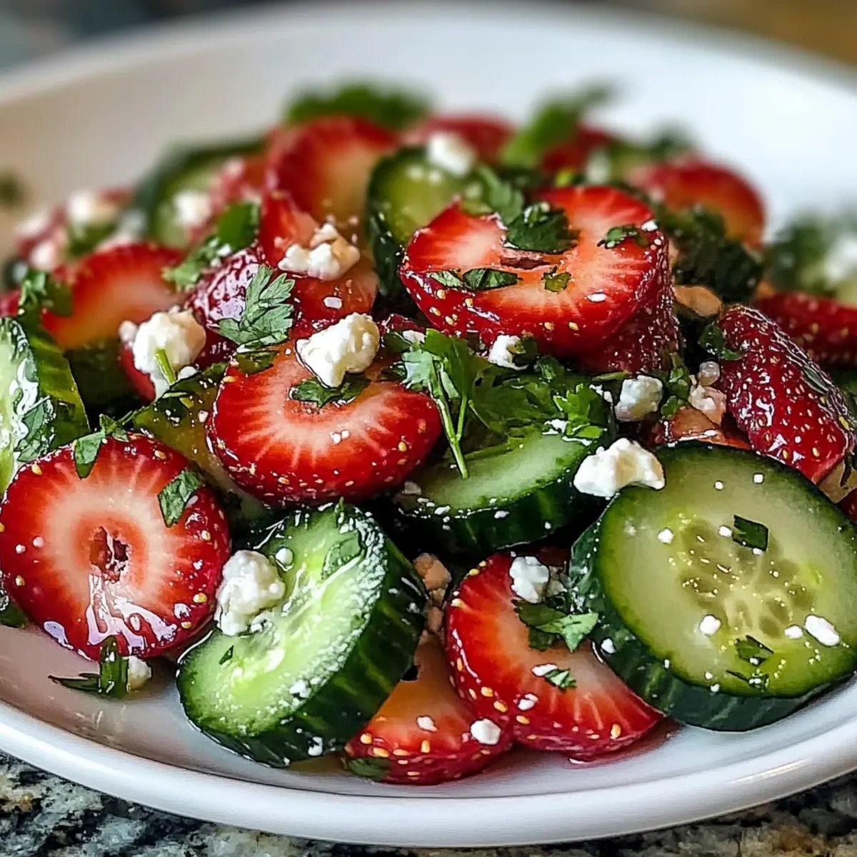 Cucumber Strawberry Salad