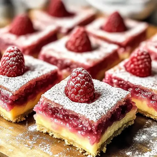Fresh Raspberry Lemon Bars