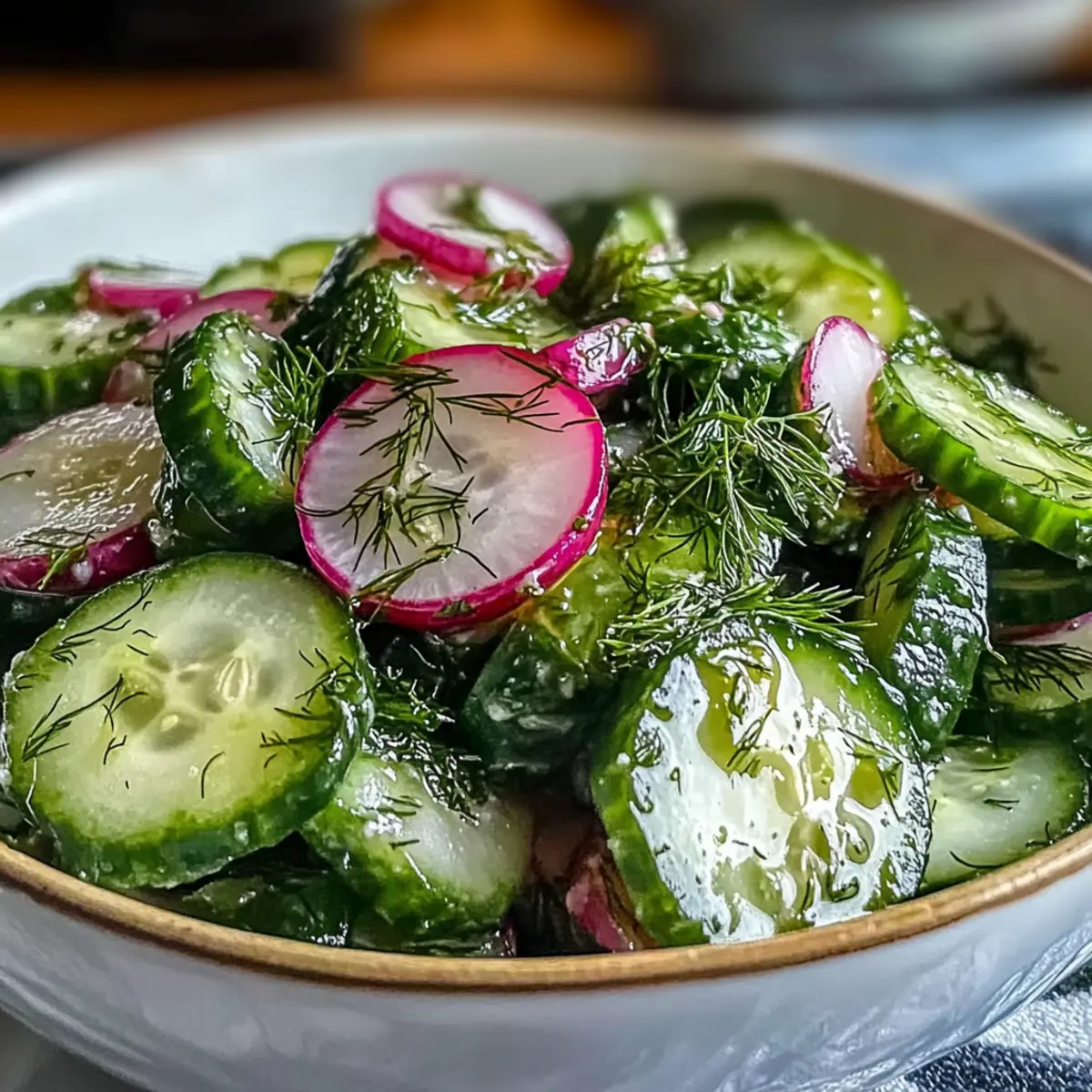 Cucumber Radish Dill Salad