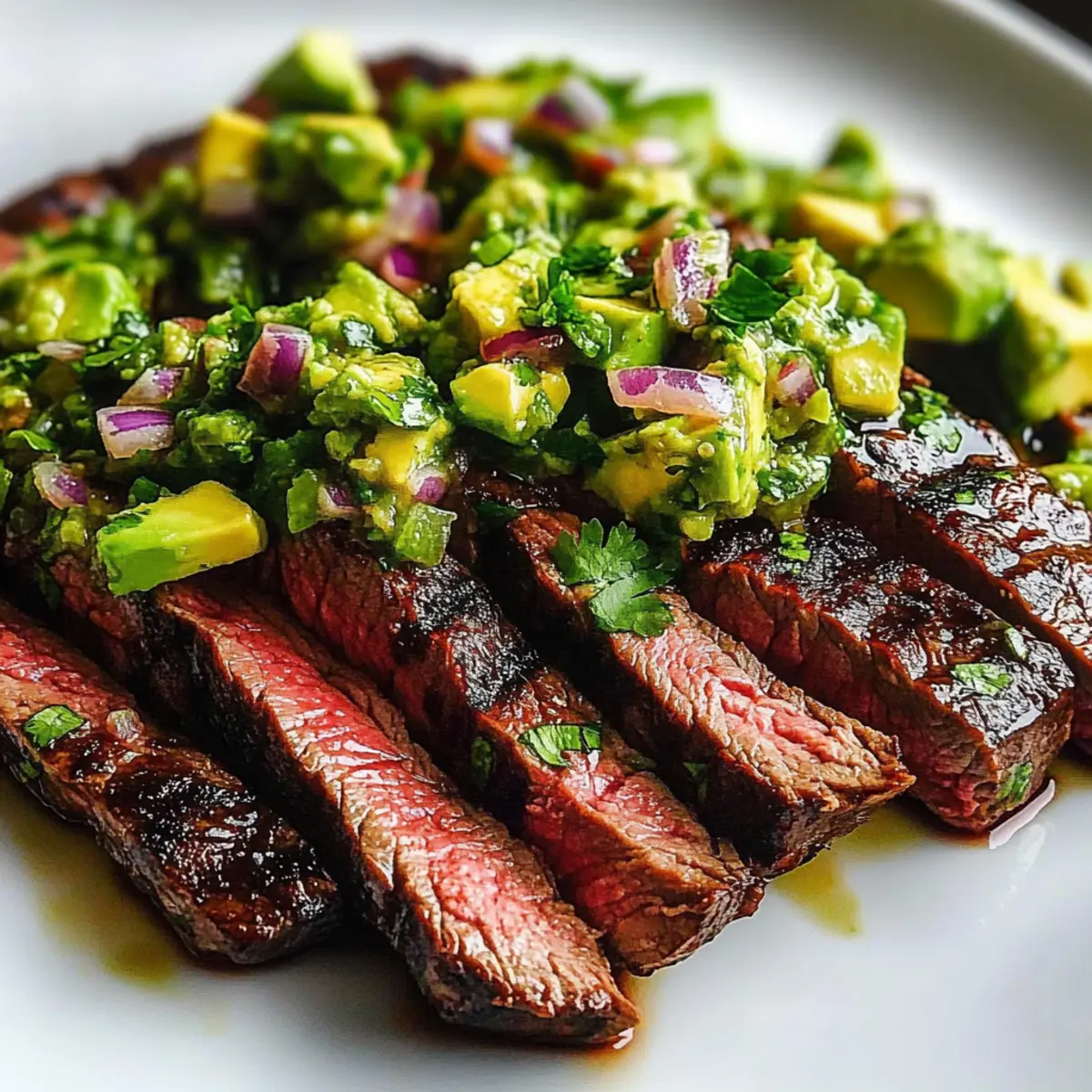 Chili-Lime Flank Steak with Avocado Salsa