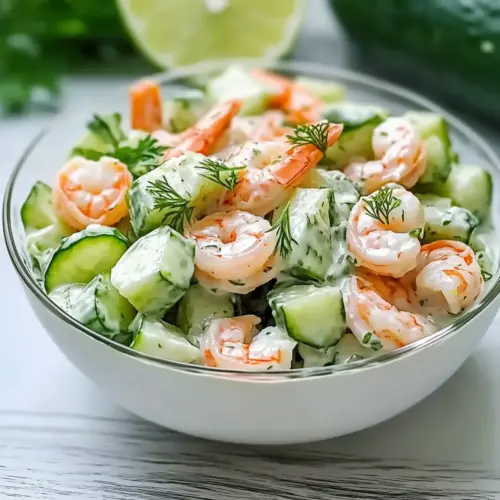 Creamy Cucumber Shrimp Salad