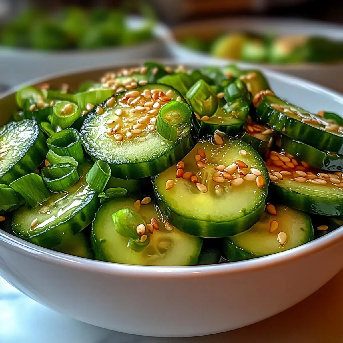 Simple Asian Cucumber Salad