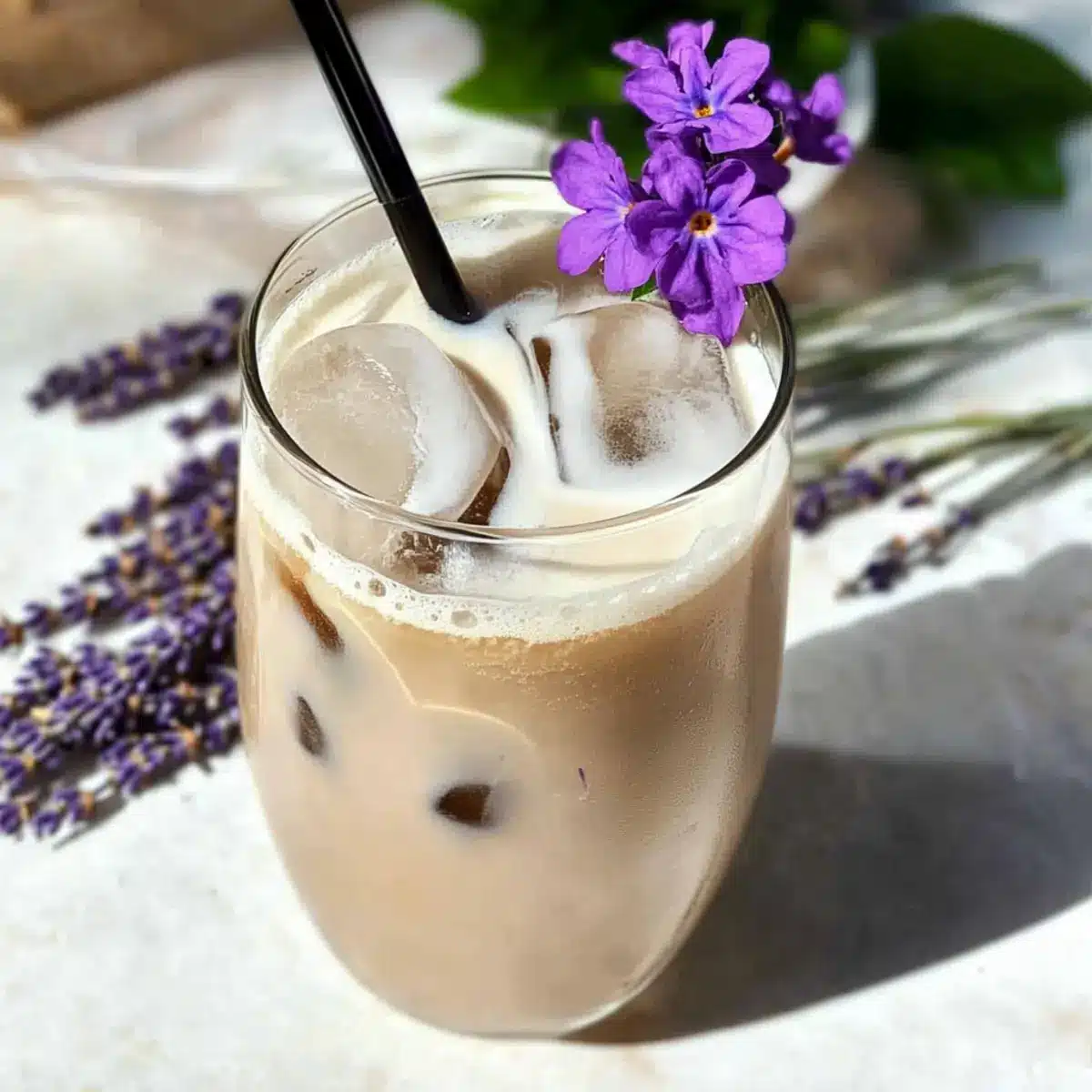 Honey Lavender Iced Latte