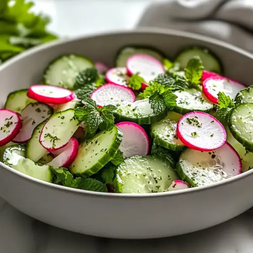 Spring Radish and Cucumber Salad