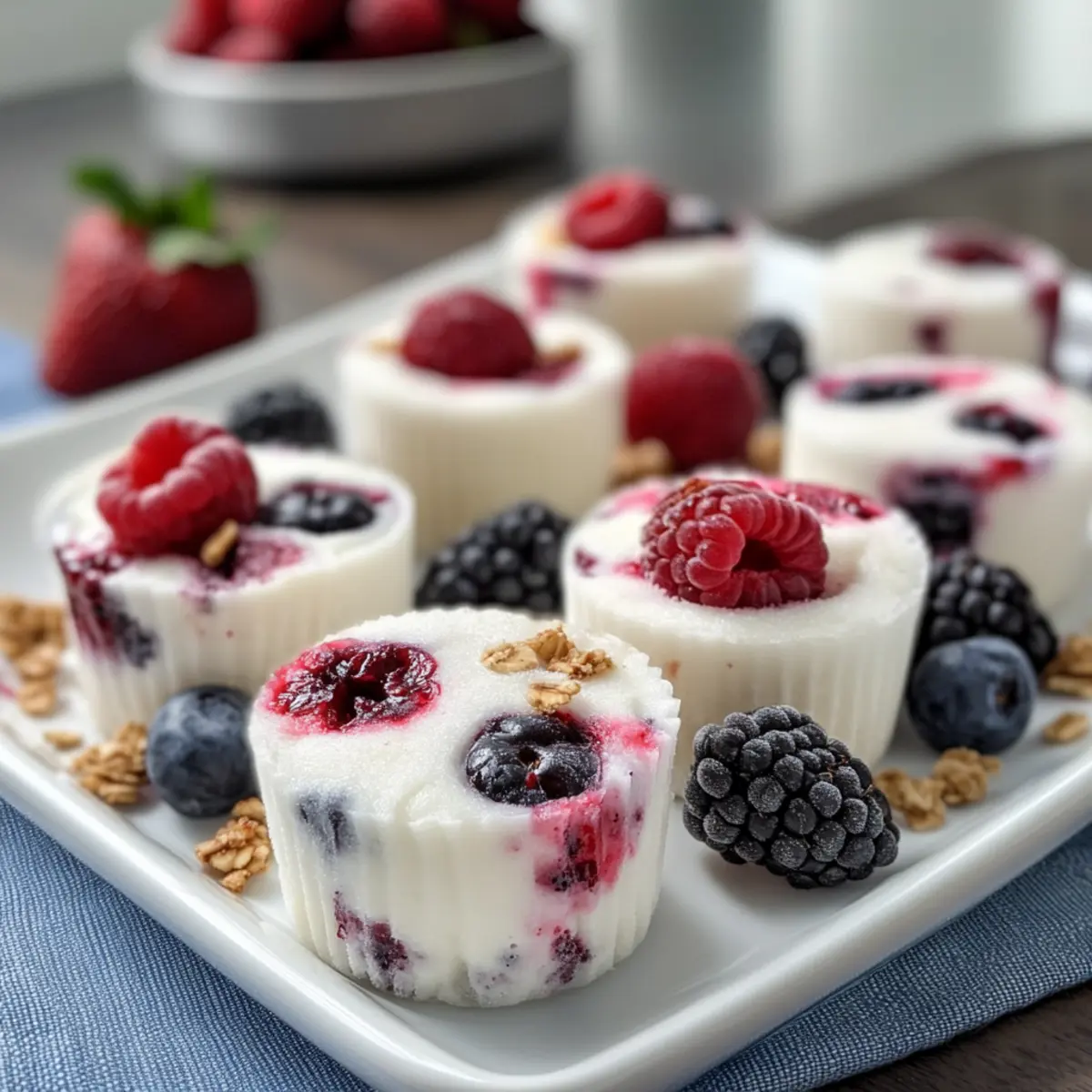 Frozen Yogurt Berry Bites