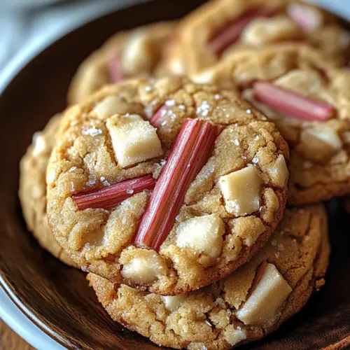 Brown Sugar Rhubarb Cookies