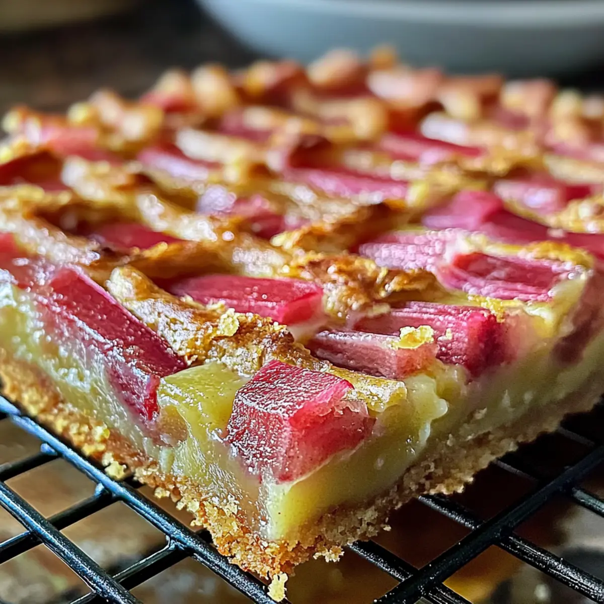Rhubarb Custard Kuchen