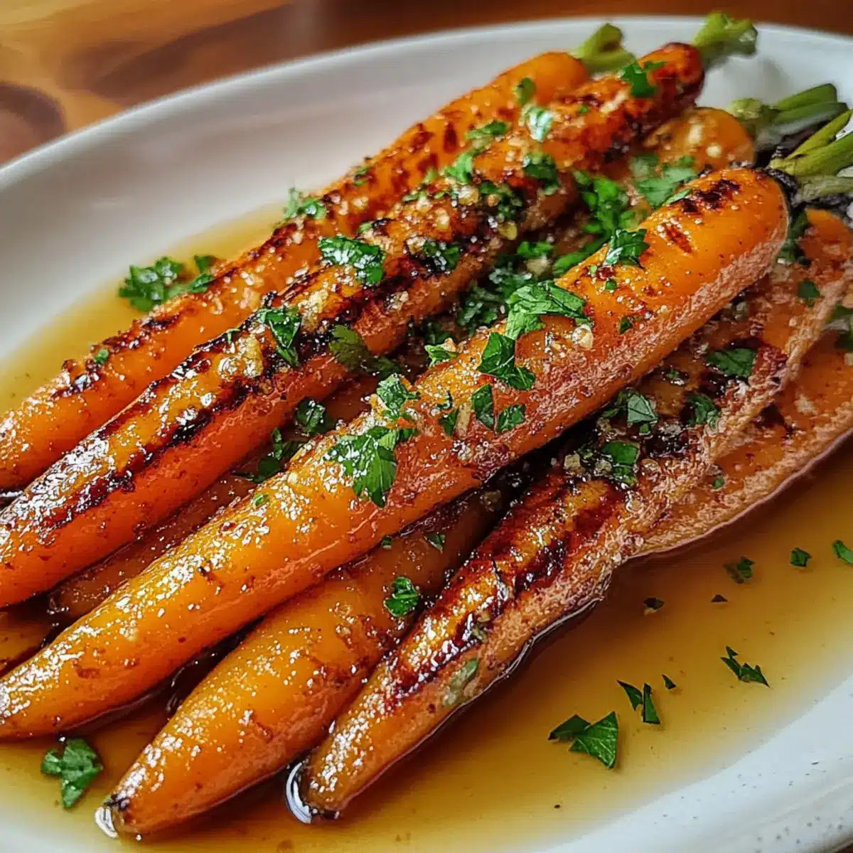 Grilled Carrots with Honey Brown Sugar Glaze