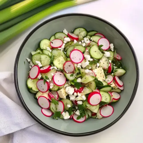 Cucumber Salad with Radish