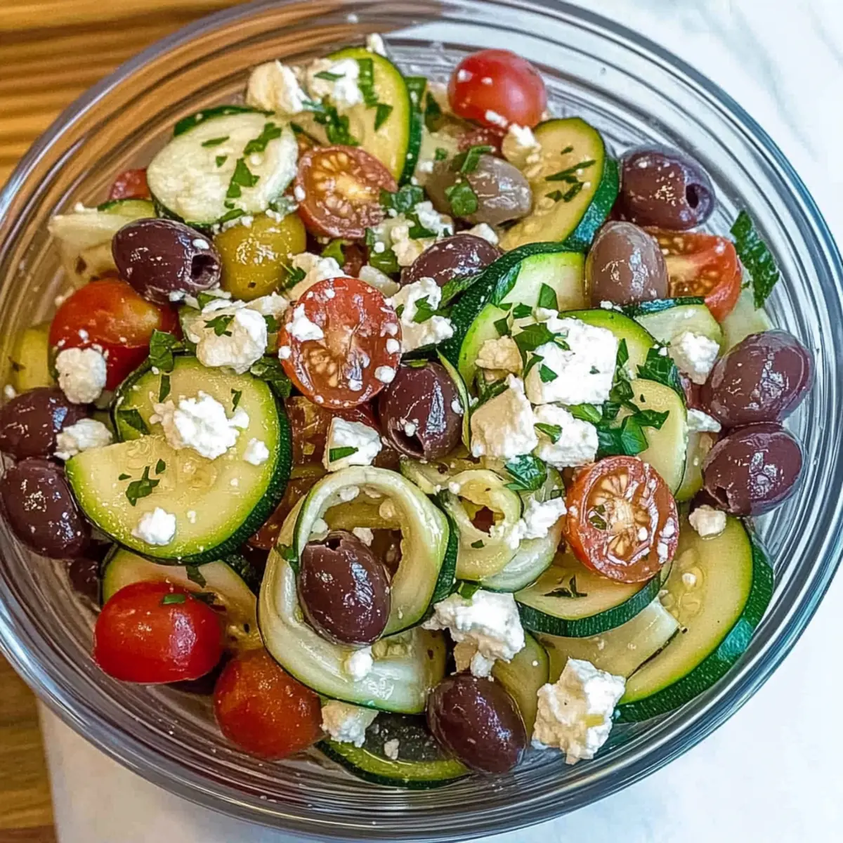 Greek Zucchini Salad