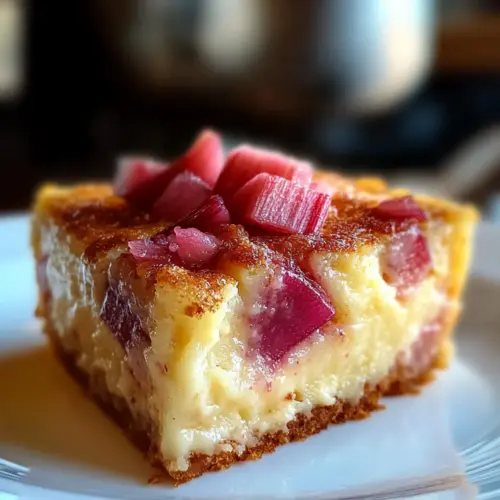 Rhubarb Pudding Cake