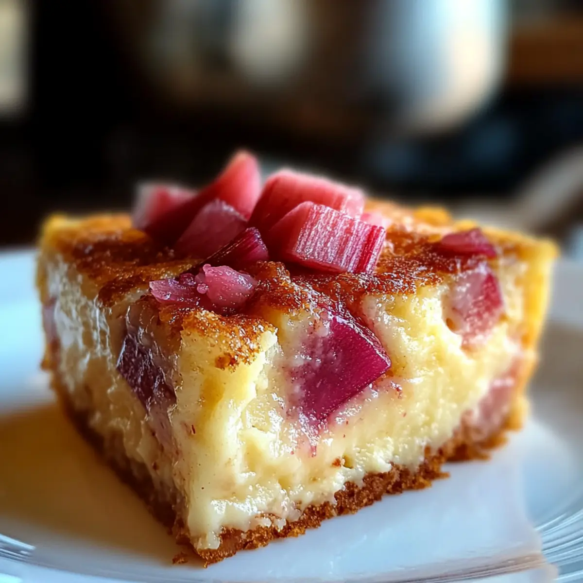 Rhubarb Pudding Cake