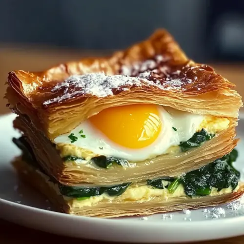 Baked Eggs Napoleon