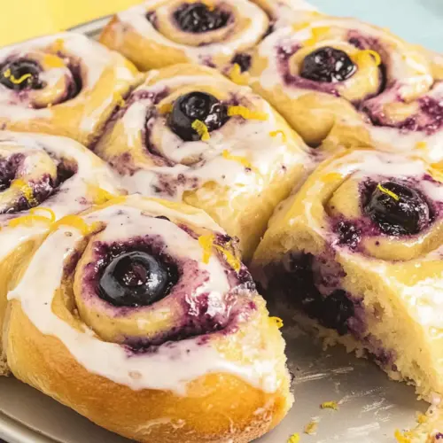 Lemon blueberry rolls