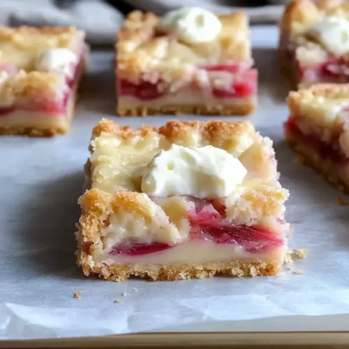 Rhubarb Custard Bars