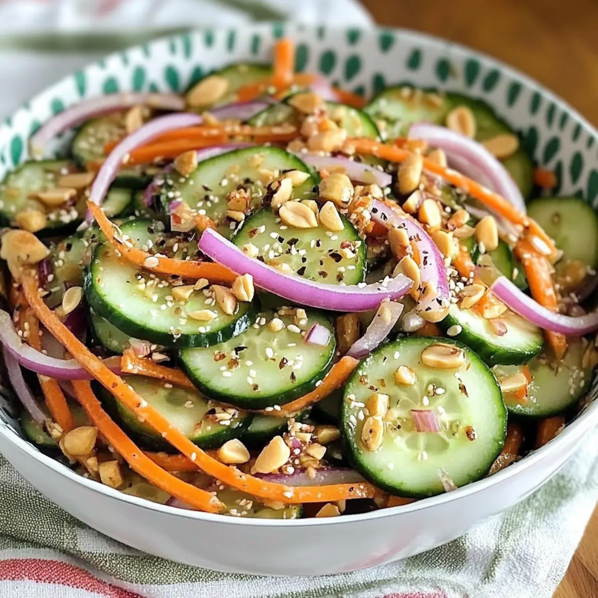 Garlic Soy Cucumber Salad