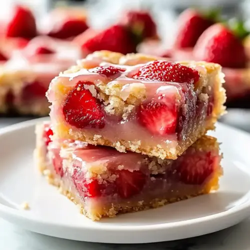 Strawberry Lemon Blondies