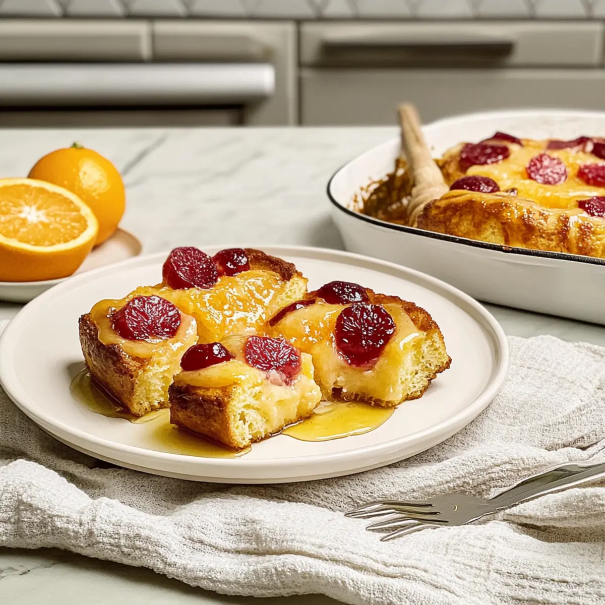 Florida OJ Cinnamon French Toast Casserole
