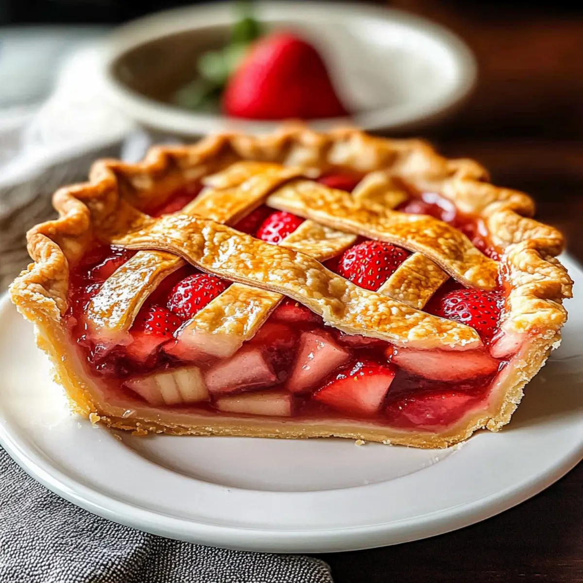 Fresh Strawberry Rhubarb Pie