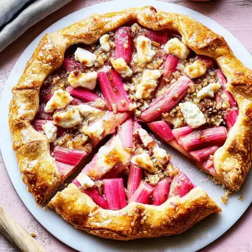 Rhubarb and Goat’s Cheese Galette
