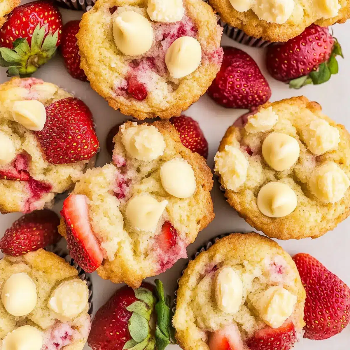 Strawberry White Chocolate Muffins