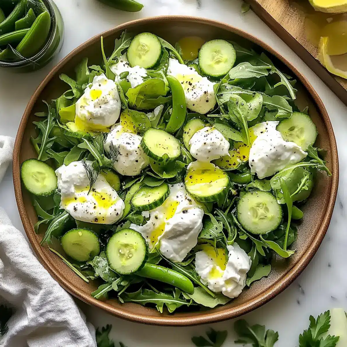 Spring Salad with Burrata