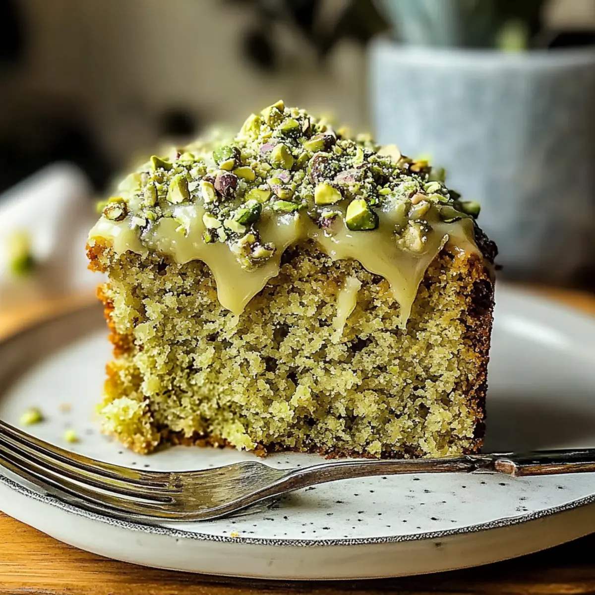 Vegan Pistachio Coffee Cake