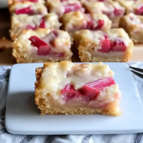 Rhubarb Custard Bars