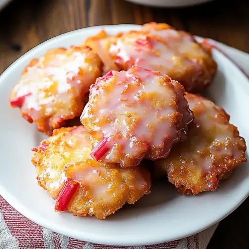 Baked Rhubarb Fritters
