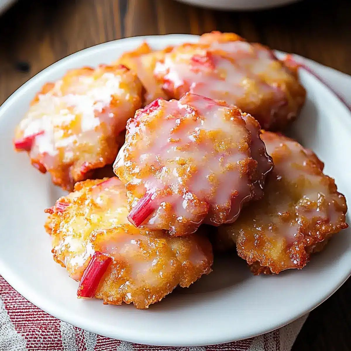 Baked Rhubarb Fritters