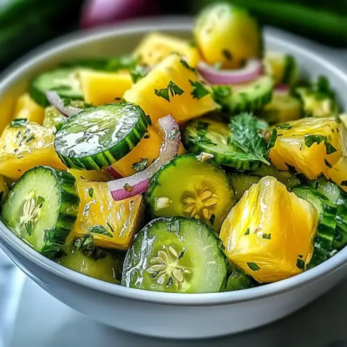 Pineapple Cucumber Salad