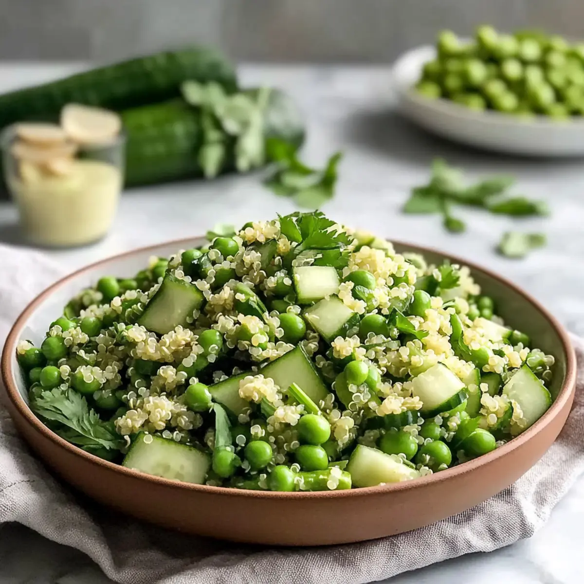 10-Minute High Protein Salad with Asian Dressing