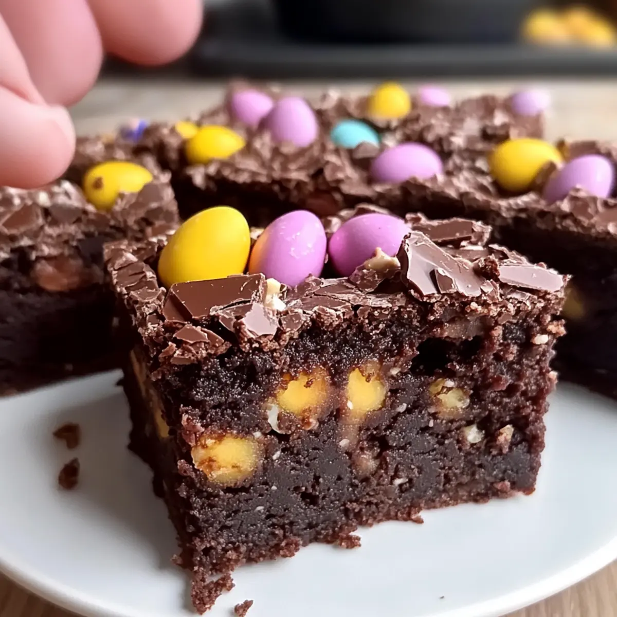 Fudgy Easter Brownies