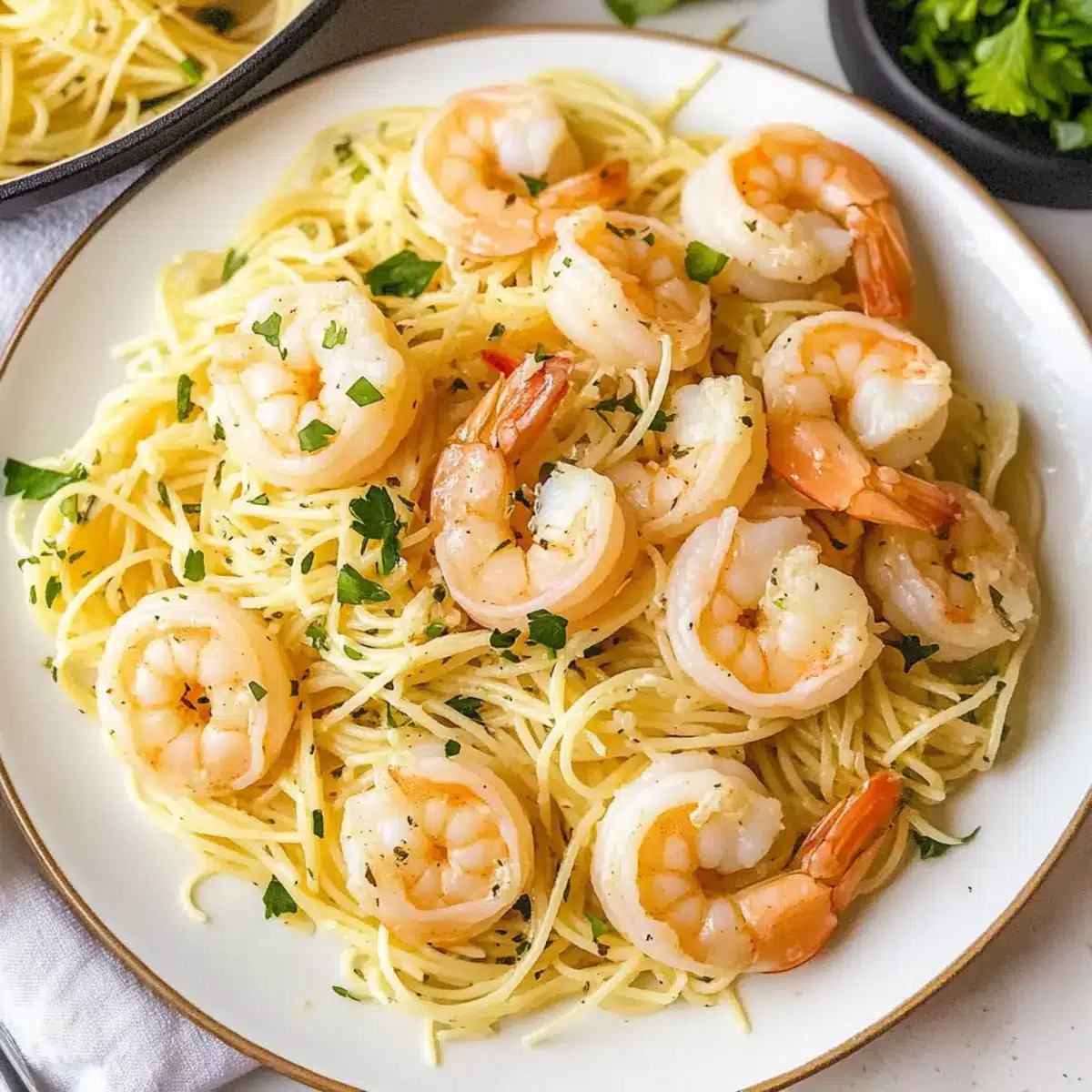 Shrimp Scampi with Angel Hair Pasta