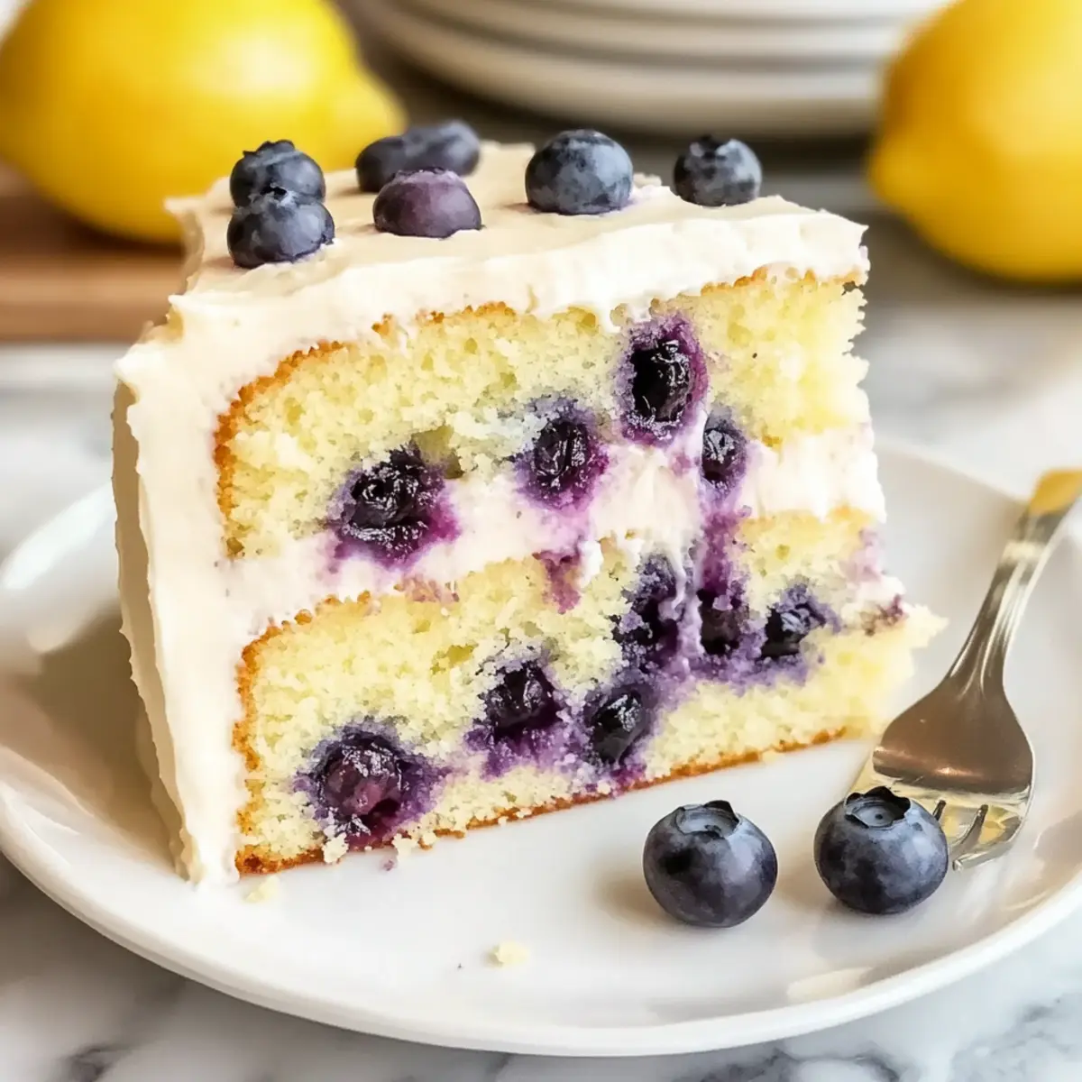 mother's day Lemon Blueberry Cake