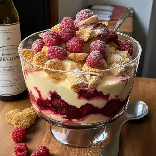 Rhubarb Custard Trifle