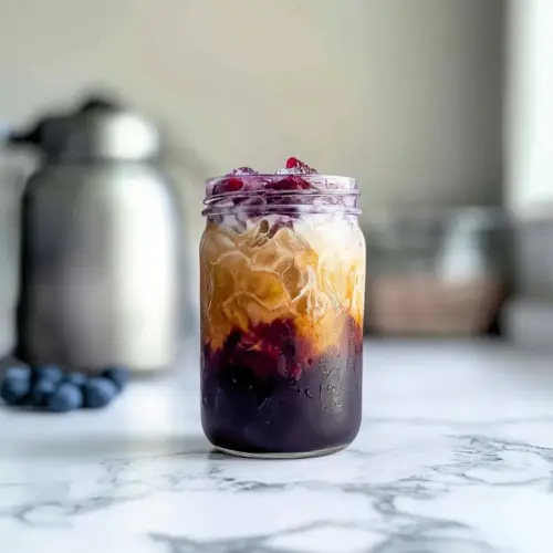 Iced Cinnamon Brown Sugar Blueberry Coffee