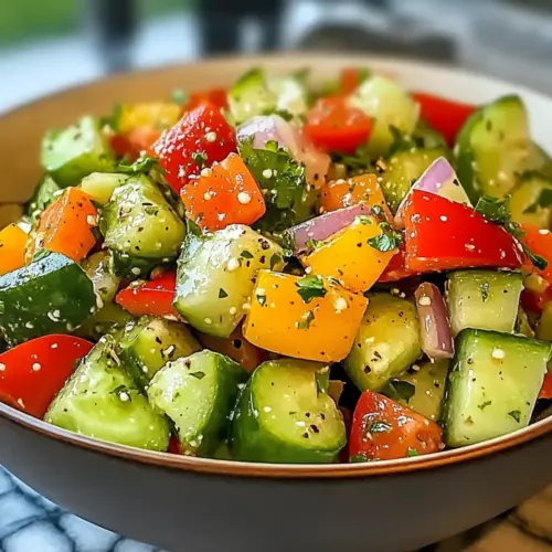 Cucumber Sweet Pepper Salad