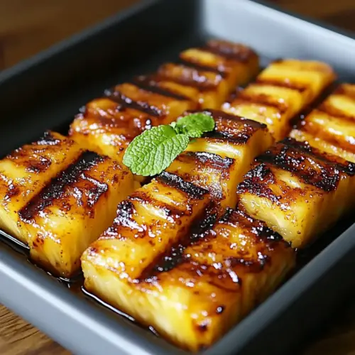 Brown Sugar Grilled Pineapple