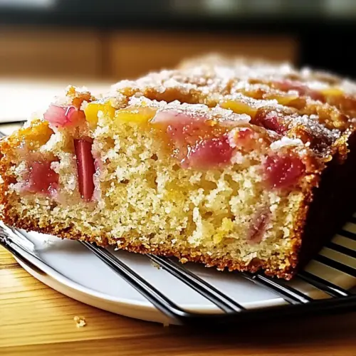 Lemon Rhubarb Sunshine Loaf