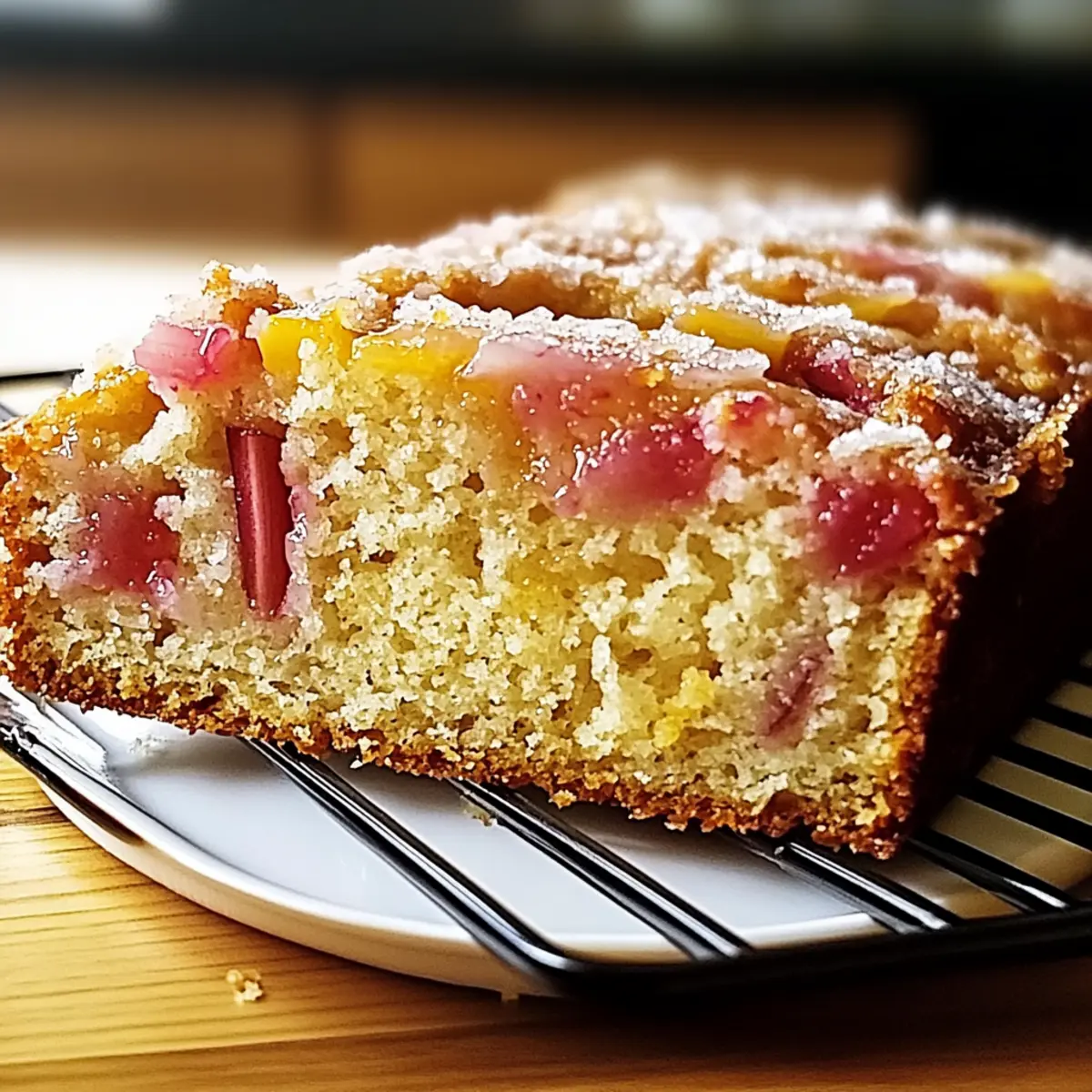 Lemon Rhubarb Sunshine Loaf